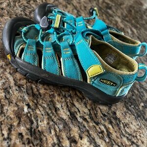 Keen Kids Teal and Lime Sandals